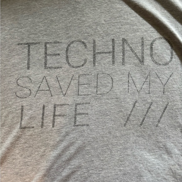 Techno saved my life tee xxl grey - Picture 3 of 4